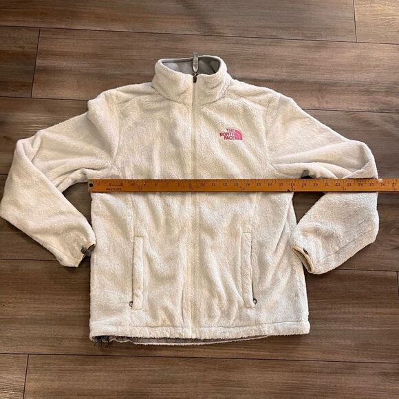 North Face White‎ Breast Cancer Athletic Jacket Women Small - Picture 3 of 6